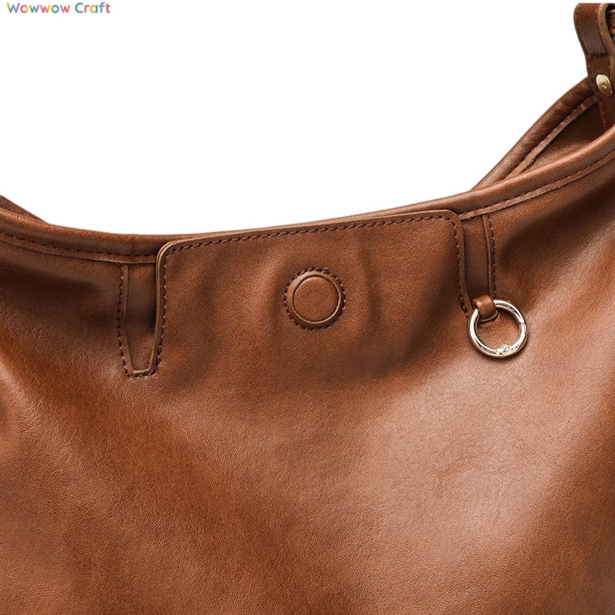 Shoulder Bags,Totes,Leather Bags,Black Brown Trendy Casual Leather Tote Bag - Crossbody Shoulder Bag